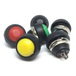 10 pices 2pin mini interrupteur 12mm 1a tanche pbs - 33b 12v bouton poussoir momentan rinitialiser ...