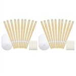20 pices de bougies auriculaires naturelles  la cire d'abeille, limination cire, bougies pour auriculaires, ...
