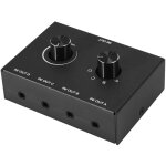 Tlily - commutateur audio 4 ports, s�lecteur 3, 5 mm, aux st�r�o, bo�te de commutation entr�es 1 sortie ...