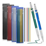 Crayon de soudeur 2 pi�ces avec 48 recharges rondes crayons m�caniques marqueur soudure en m�tal pour ...