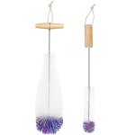 Goupillon pour bouteilles en verre, nettoyeur de bouteilles, lot 2 brosses nettoyage, nettoyage blanc ... Goupillon pour bouteilles en verre, nettoyeur de bouteilles, lot 2 brosses nettoyage, nettoyage blanc ...