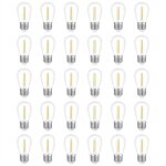 Tlily - paquet de 30 ampoules pour guirlande lumineuse d'extérieur, ampoule remplacement s14 Étanche, ... Tlily - paquet de 30 ampoules pour guirlande lumineuse d'extérieur, ampoule remplacement s14 Étanche, ...
