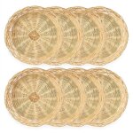 Tlily - paquet de 8 supports d'assiettes en papier bambou, 10 pouces réutilisables pour les assiettes ... Tlily - paquet de 8 supports d'assiettes en papier bambou, 10 pouces réutilisables pour les assiettes ...