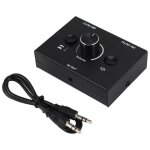 Tlily - slecteur audio 3, 5 mm, 2 entres 1 sortie / entre sorties sparateur audio, botier de commutation ...