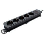 Tmuad205bk - socle multiprise de 5 prises avec interrupteur, couleur noire - tm electron