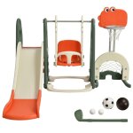 Design in - toboggan 6 en 1 balan�oire basket - ball football escalade golf enfants 18 mois aire de jeux ...