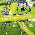 Design in - toboggan avec d�me d'escalade enfants 3 - 10 ans cage escalade charge 180 kg jeu ext�rieur ...