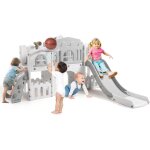 Toboggan pour enfants 8 en 1, avec portique, t�lescope, escalier convient aux jeux d'int�rieur et d'ext�rieur ...