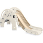 Baby vivo - toboggan pour enfants / toboggan - lphant en caf / marron