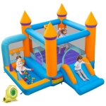 Design in - toboggan gonflable 5 en 1 avec ventilateur toboggan maison saut piscine à balles panier de ... Design in - toboggan gonflable 5 en 1 avec ventilateur toboggan maison saut piscine à balles panier de ...