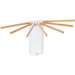 Sechoir linge mural, s�choir � rayons en �ventail en bois, etendoir linge interieur pliant pour le linge ...