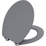 Todot abattant wc avec frein de chute silencieux, lunette de toilette en bois mdf, rev�tement caoutchouc ...