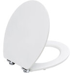 Todot abattant wc avec frein de chute silencieux, lunette de toilette en bois mdf, rev�tement caoutchouc ...