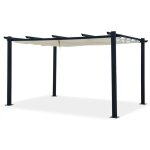 Toile 3x4m beige pour tonnelle mod�le ohio xl / bercy xl -