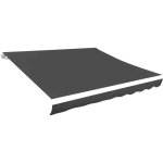 Toile d'auvent anthracite 400x300 cm cfw60013