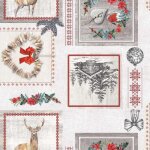 Douceur d'intrieur - toile cire au mtre - largeur 140 cm - chalet - gris