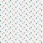 Toile cirée au mètre - largeur 140 cm - motifs graphiques, verts, gris et oranges - blanc Toile cirée au mètre - largeur 140 cm - motifs graphiques, verts, gris et oranges - blanc