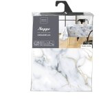 Toile cir�e rectangulaire - 150 x 240 cm - marquina m�tallis� - gris