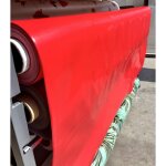 Toile cir�e unie - au m�tre - imperm�able - anti - t�ches - 140 x 100 cm - rouge