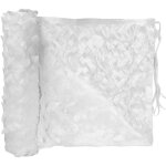 Toile d'ombrage ajoure - 120 g / m2 - en polyester - carr - 3 x 3 m - blanc - pour balcon, terrasse ...