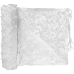 Toile d'ombrage ajour�e - 120 g / m2 - en polyester - carr� - 3 x 3 m - blanc - pour balcon, terrasse ...