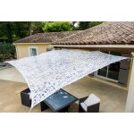 Toile d'ombrage ajour�e blanche 2 x 3 m