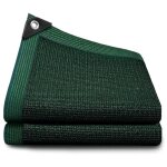 Toile d'ombrage vert noir�tre pour jardin, 2 x 3 m, r�sistante, en maille durable pour serre, poulailler, ...