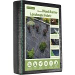 Toile de paillage 1, 2x15m 4x50ft - geotextile de paillage contre les mauvais herbes en 100g / m� fibres ...