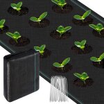 Toiles de paillage 2m x 3 m avec 20 pcs de piquets contre les mauvais herbes, tissu anti - mauvaises ...