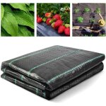 Toile de paillage 2x10m - geotextile de paillage contre les mauvais herbes en 100g / m� fibres de polypropyl�n ...
