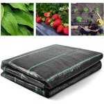Toile de paillage 2x10m - geotextile de paillage contre les mauvais herbes en 100g / m� fibres de polypropyl�n ...