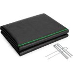 Toile de paillage anti - mauvaises herbes pour jardin, bache g�otextile protection du sol (1x10m), fourni ...