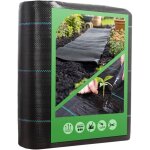 Toile de paillage contre les mauvais herbes 10mx2m en fibres de polypropyl�ne tiss�es anti - uv 100g ...