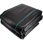 Toile de paillage contre les mauvais herbes 2mx20m en fibres de polypropylène tissées anti - uv résistant ... Toile de paillage contre les mauvais herbes 2mx20m en fibres de polypropylène tissées anti - uv résistant ...