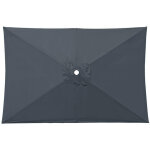 Toile de parasol rectangulaire 3x2 m, housse de remplacement pour parasol ext�rieur, parasol de jardin ...
