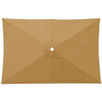 Toile de parasol rectangulaire 3x2 m, housse de remplacement pour parasol ext�rieur, parasol de jardin ...