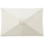 Toile de parasol rectangulaire, housse de remplacement pour parasol ext�rieur, parasol de jardin anti ...