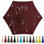 Toile de rechange pour parasol d'ext�rieur � 6 branches, tissu polyester (300 cm, bordeaux)