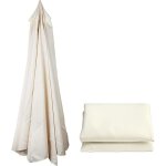 Toile de rechange pour parasol d'extérieur, toile imperméable blanc cassé, diamètre 3 m (pour parasols ... Toile de rechange pour parasol d'extérieur, toile imperméable blanc cassé, diamètre 3 m (pour parasols ...