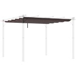 Toile de rechange pour pergola rtractable 3 x 3 m polyester haute densit 180 g / m impermabilis ...