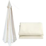 Toile de rechange rond toile sur un parasol remplacement toile de parasol 3 3m 8 baleine pour un parasol ...