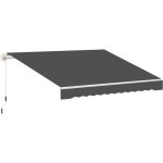 Toile de rechange store banne - lambrequin vagues douces - polyester haute densit� 280 g / m� anti - ...