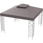 Toile de rechange pour tonnelle 3x3m, toit de remplacement pliable pour pavillon de jardin, auvent de ...