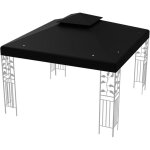 Toile de rechange pour tonnelle 3x3m, toit de remplacement pliable pour pavillon de jardin, auvent de ...