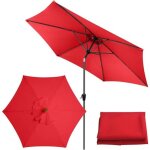 Toile de rechange universelle pour parasol de jardin, terrasse, cour, plage, piscine, table de march ...