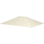 Toile de remplacement tonnelle 3 x 4 m tissu haute densit� beige clair