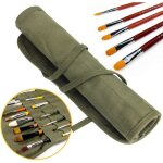 Toile sac de pinceaux cases, permet de ranger 22 pinceaux de tailles diff�rentes rouleau , plumier de ...