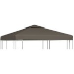 Design in - toile suprieure de belvdre 2 niveaux 310 g / m 3x3 m taupe cfw38697