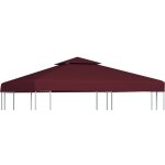 The living store - toile supérieure double de belvédère 310 g / m² 3x3 m bordeaux rouge The living store - toile supérieure double de belvédère 310 g / m² 3x3 m bordeaux rouge
