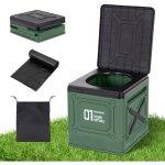 Toilettes de camping pliables avec sac de rangement et 12 sacs poubelles, toilette portable voiture, ... Toilettes de camping pliables avec sac de rangement et 12 sacs poubelles, toilette portable voiture, ...